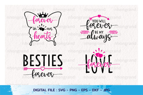 Download Love Forever Quotes Silhouette Svg - Love forever Collection