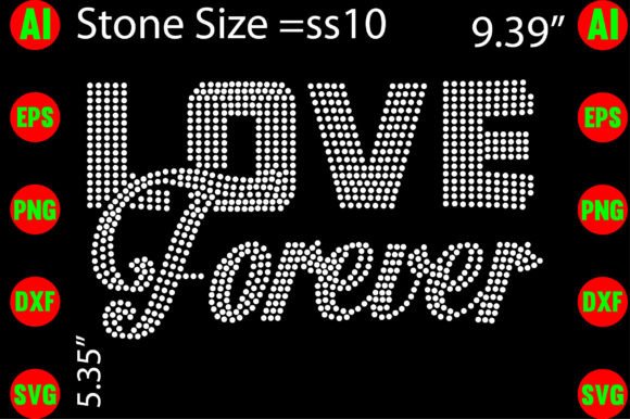 Download Love Forever Rhinestone Templates - Love forever Collection