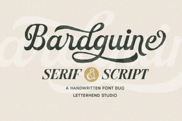 Download Bardguine Serif &amp; Script Duo Font - Premium Resources